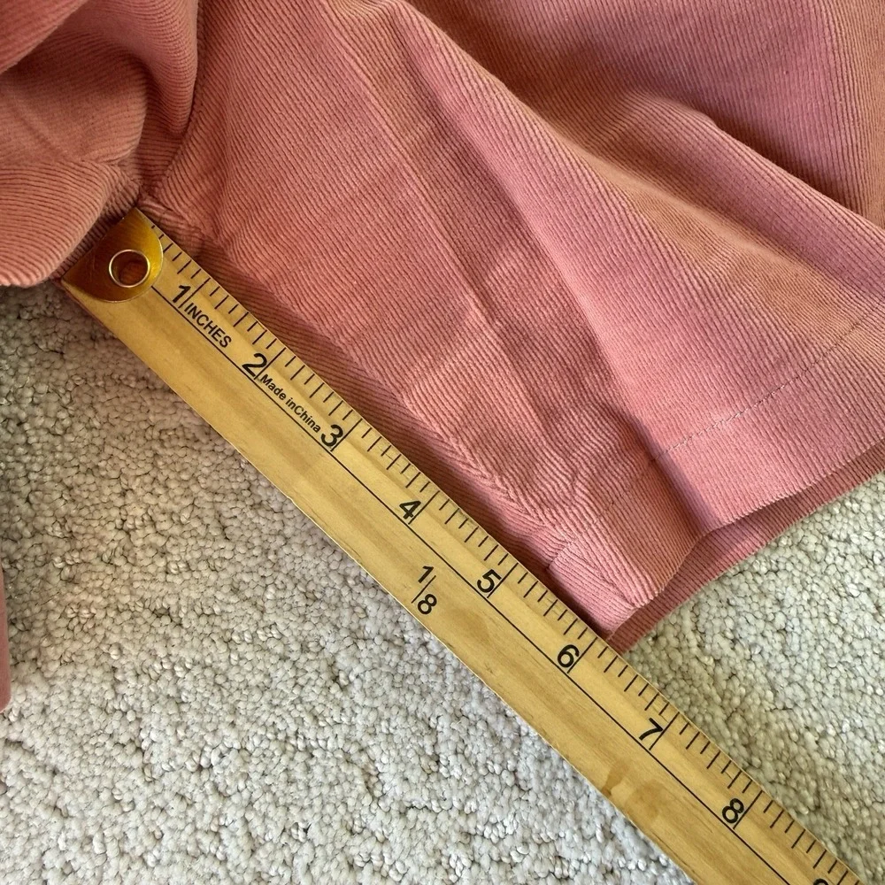 Goodlife Corduroy Shorts Pink Elastic Waist Drawstring Size M‎ 6